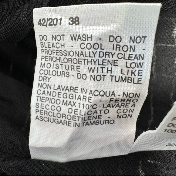 Max Mara Blazer Jacket Made in Italy Black Size 4 - Picture 7 of 8